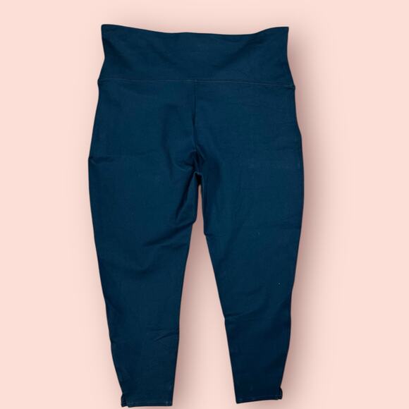 Spanx Black Ankle Length Ponte Leggings Womens Petite XXL 2X Short Plus Size - Picture 2 of 4